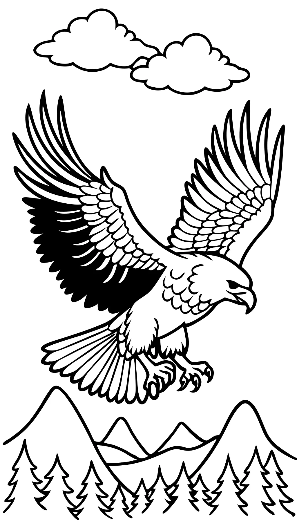 bald eagle coloring page